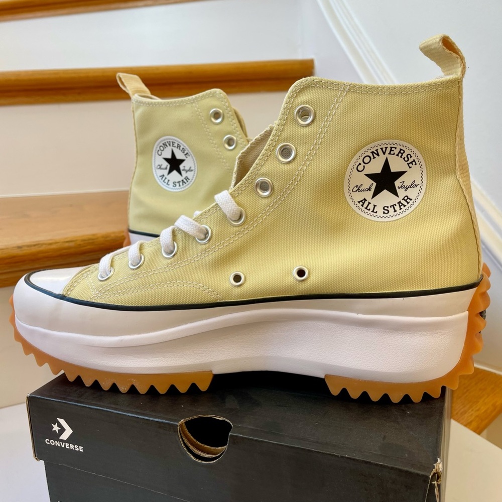 NWT Converse Run Star Hike Platform lemon drop high top Chuck Taylor sneaker - Picture 11 of 12